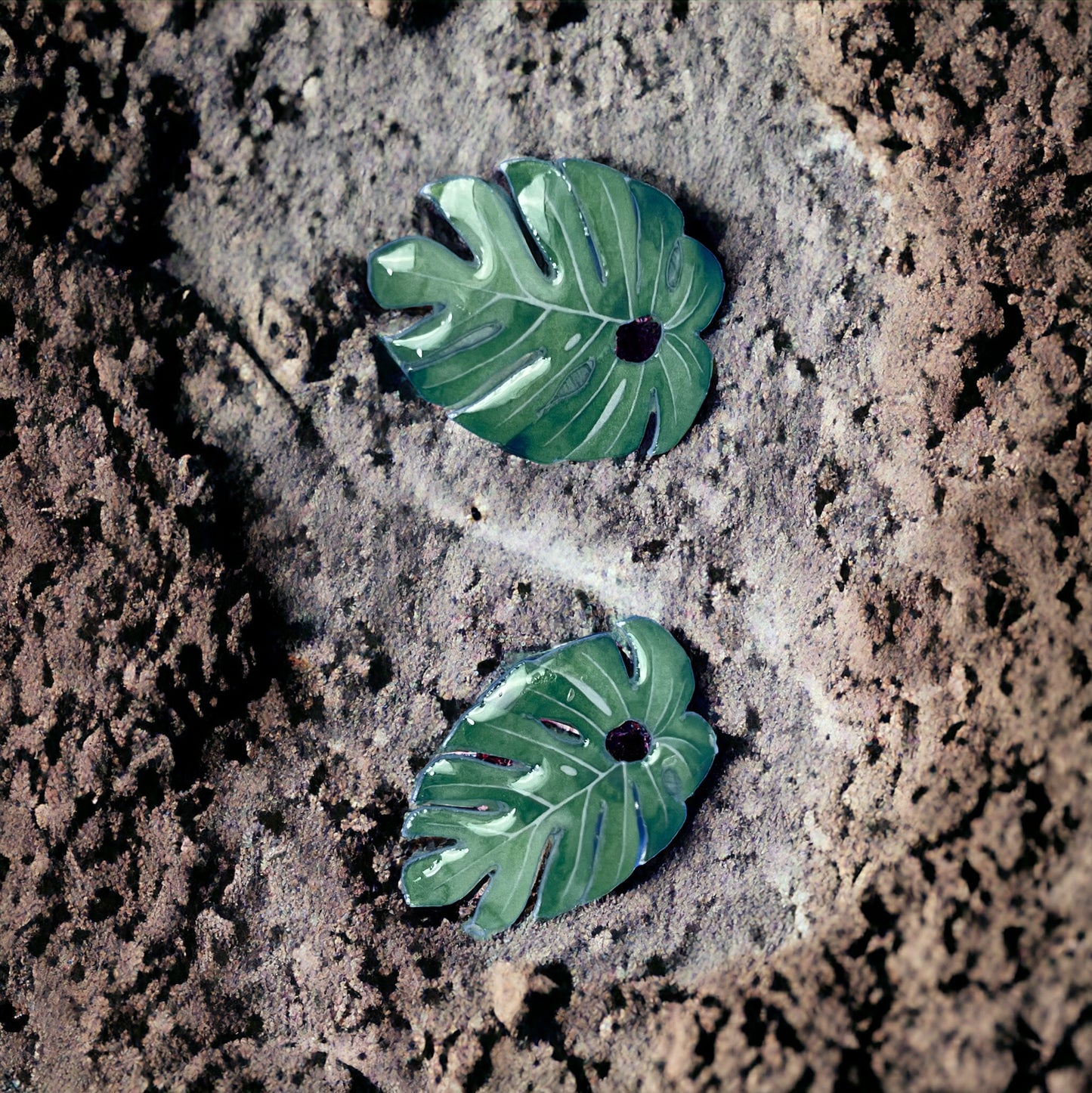 Monstera Charms para Pendientes de Aro (O lo que te apetezca si eres creativ@)