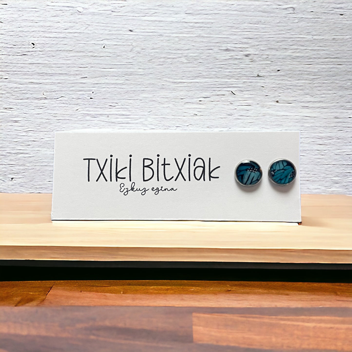 Pendientes tipo botón (stud) en acero inoxidable