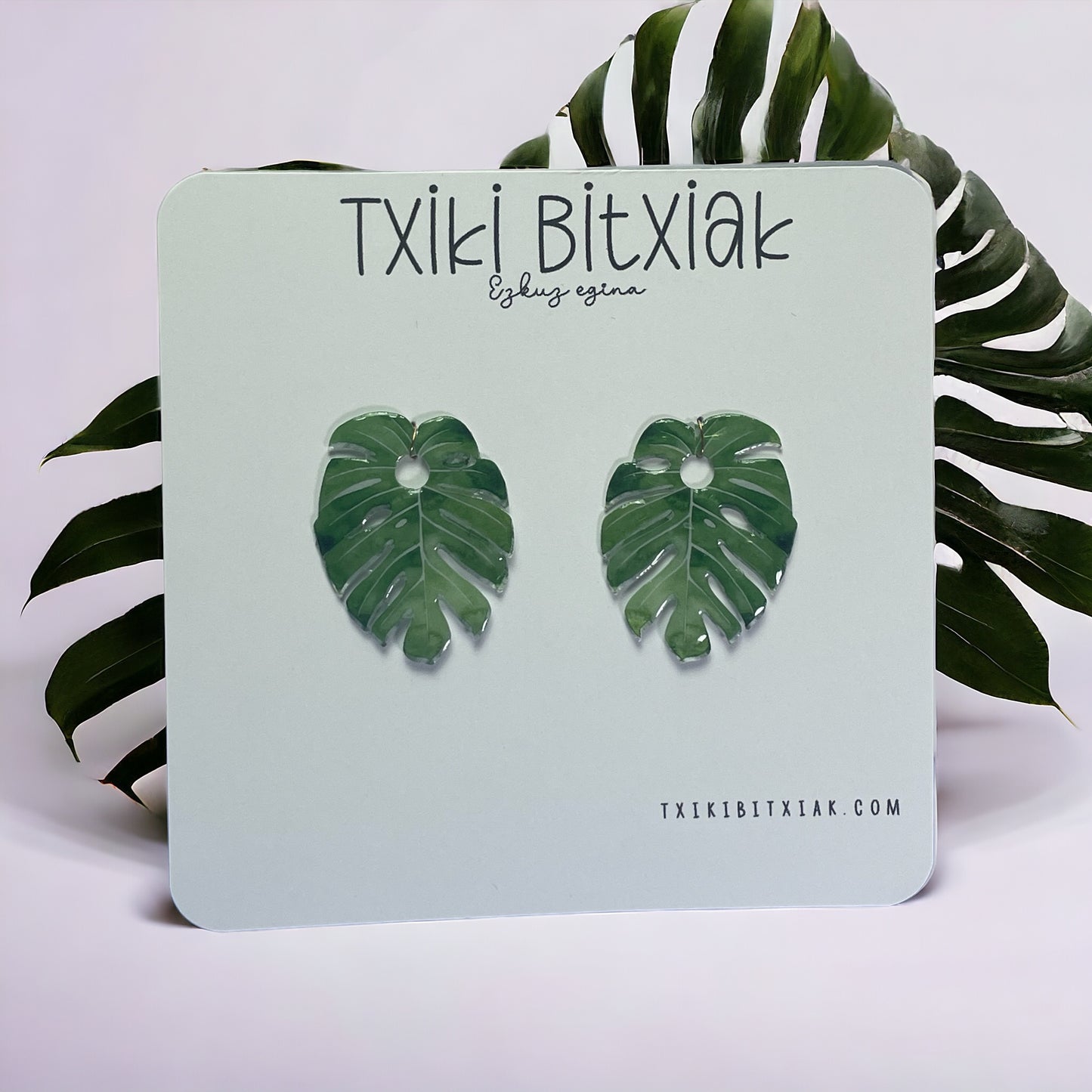 Monstera Charms para Pendientes de Aro (O lo que te apetezca si eres creativ@)