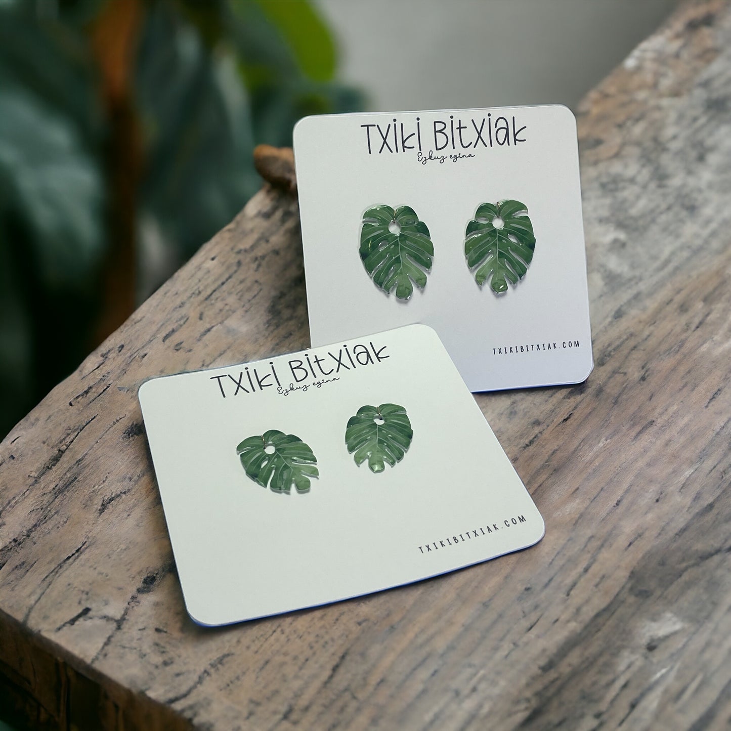 Monstera Charms para Pendientes de Aro (O lo que te apetezca si eres creativ@)