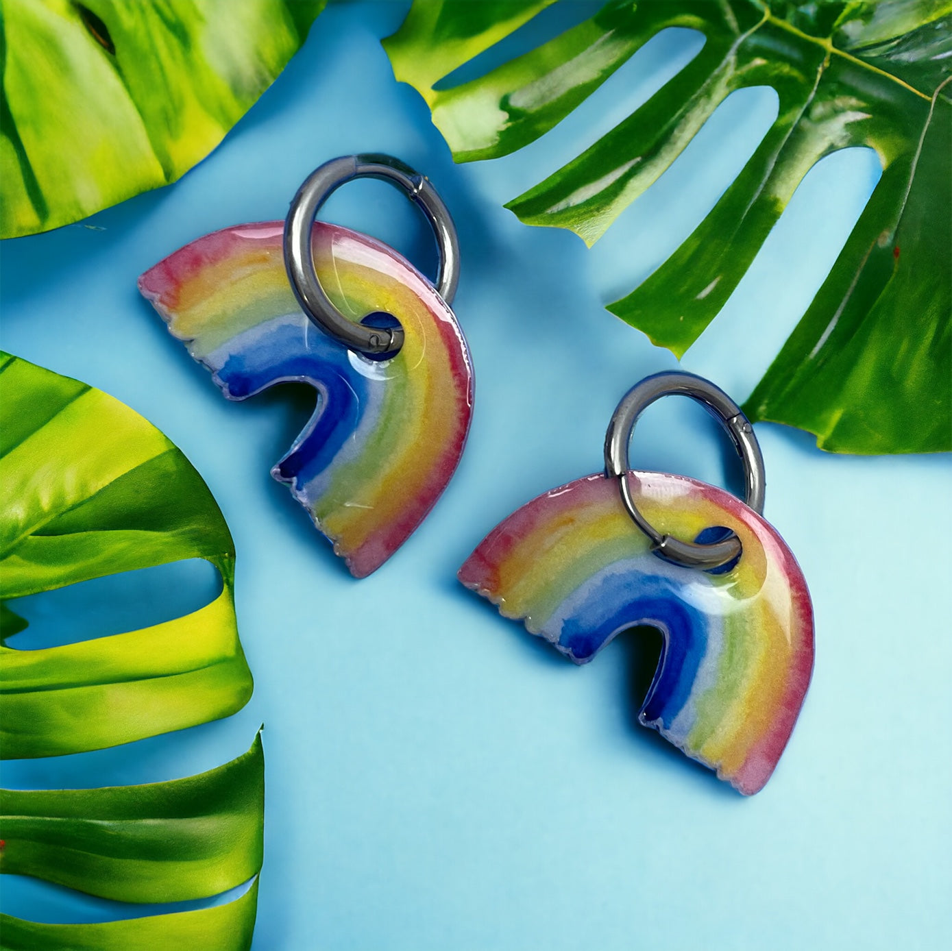 Arcoíris Charms para Pendientes de Aro (O lo que te apetezca si eres creativ@)