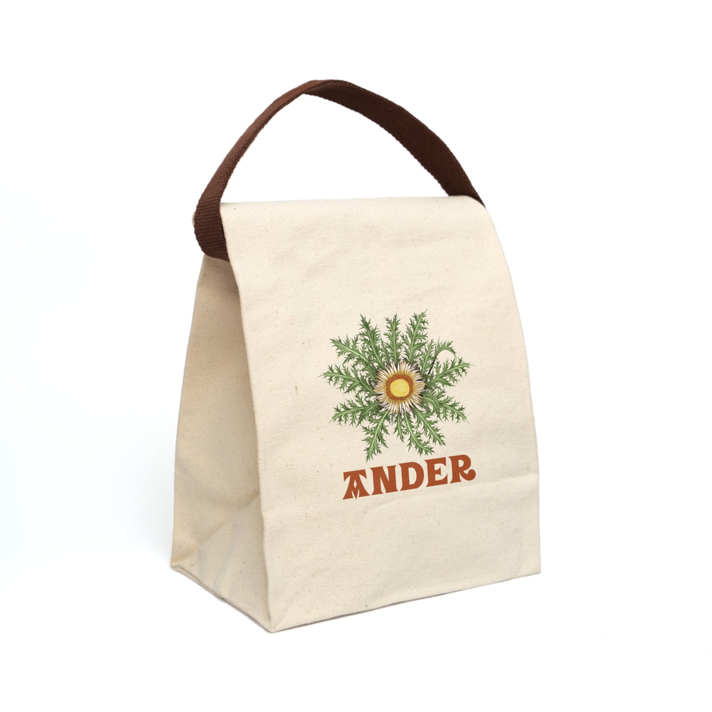 Bolsa de almuerzo de Eguzkilore con nombre personalizado.