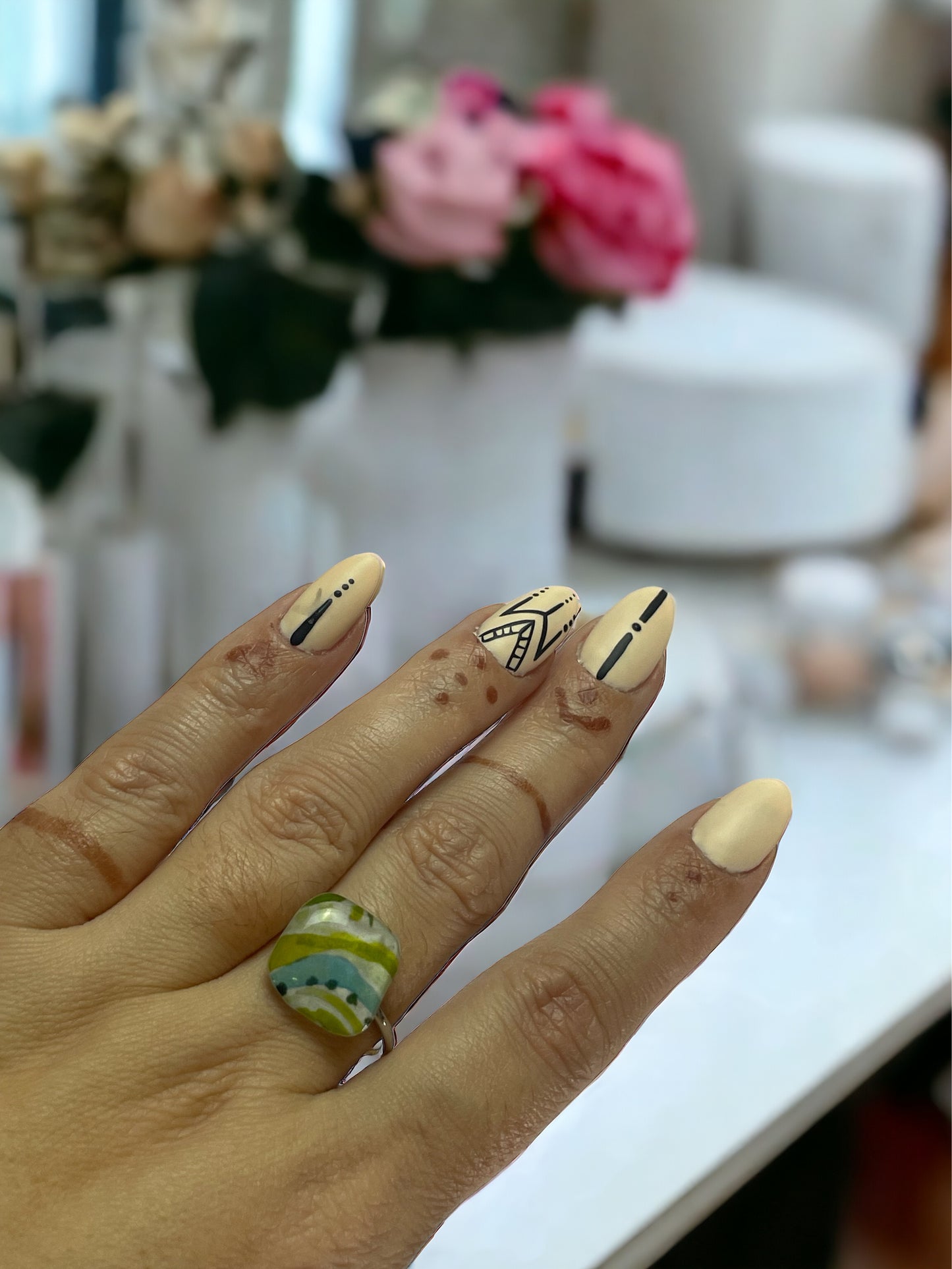 Anillo de acero y papel (tamaño ajustable)