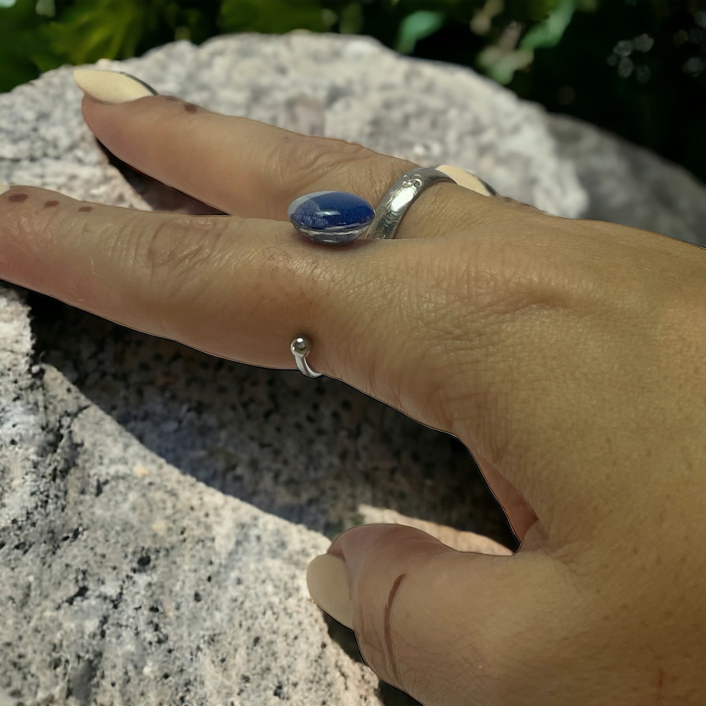 Anillo de acero y papel Zapi de arrantzal (tamaño ajustable)