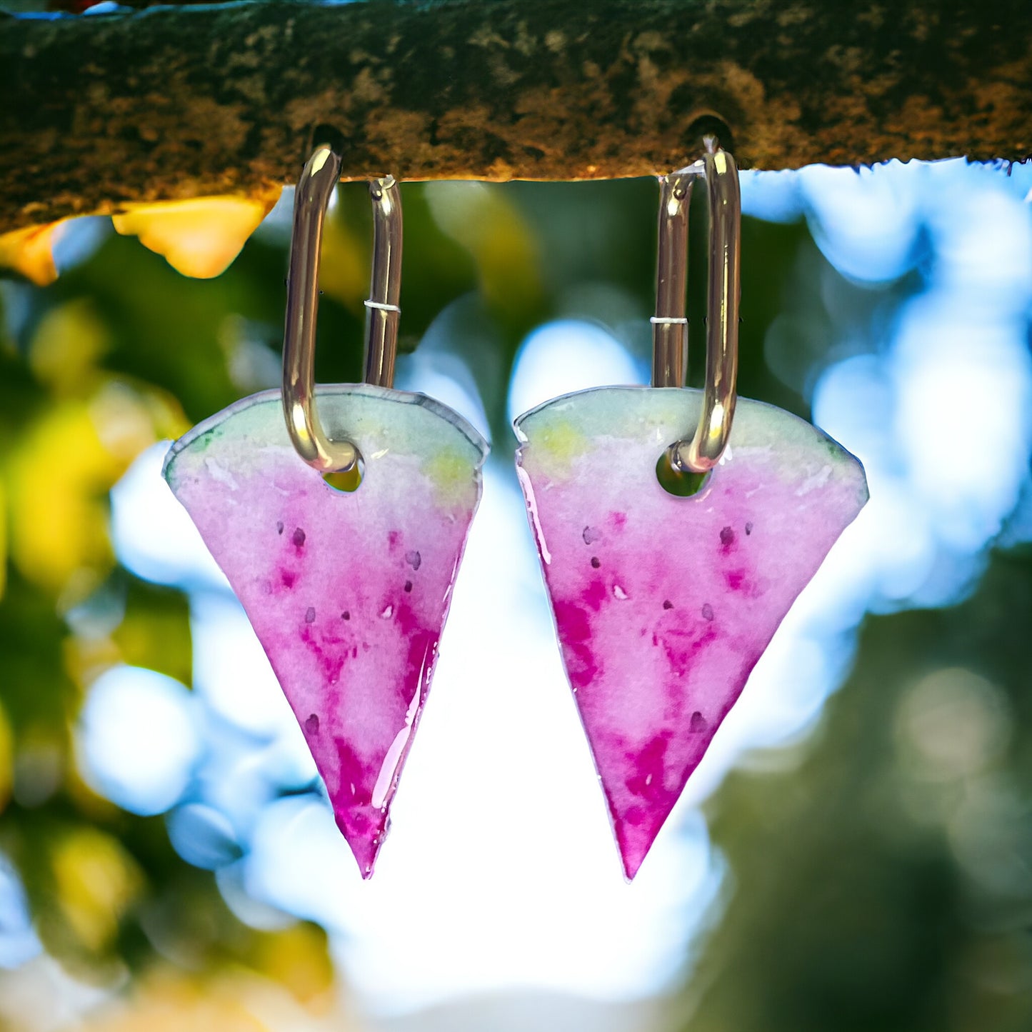 Sandia Charms for Hoop Earrings (Or whatever you feel like if you are creative)
