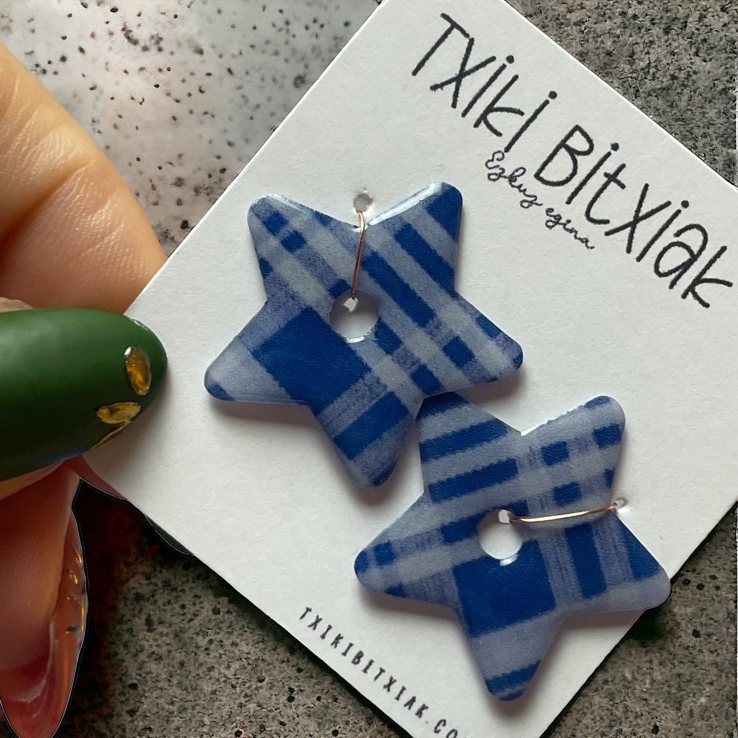 Zapi arrantzal Star Charms Hoop Belarritakoentzako (Edo nahi duzuna sortzailea bazara