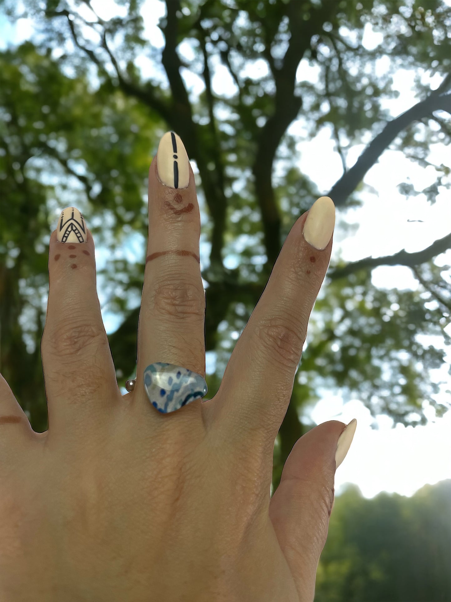 Anillo de acero y papel (tamaño ajustable)