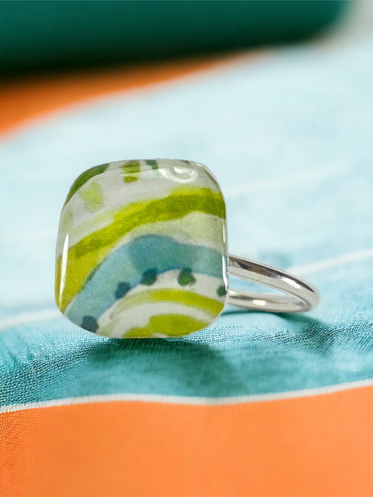 Anillo de acero y papel (tamaño ajustable)